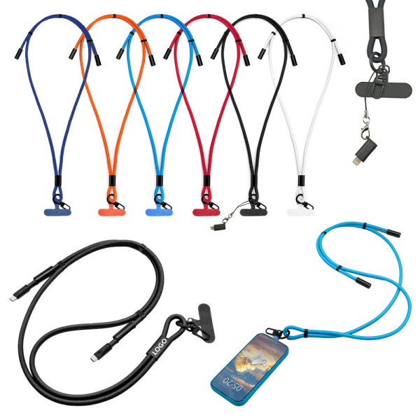 LANYARD- Color Ladekabel Type C 100 Watt Crossbody