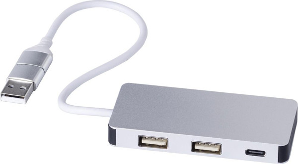 Recycelte Aluminium USB Hub Layton