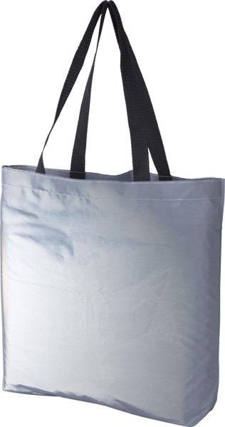 Einkaufstasche Jordyn | Polyester 100D | Reflektierend | Lange Griffe