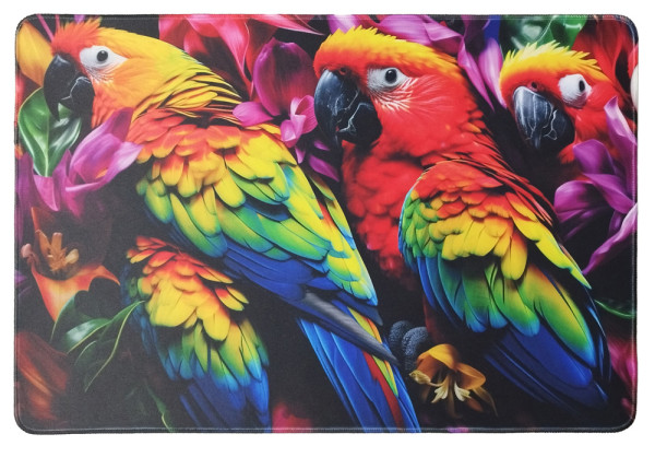 TEXTIL Gaming -pad 600 x 400 x 2,5 mm Rand weiss vernäht