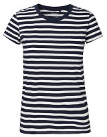 White - Navy (Striped)