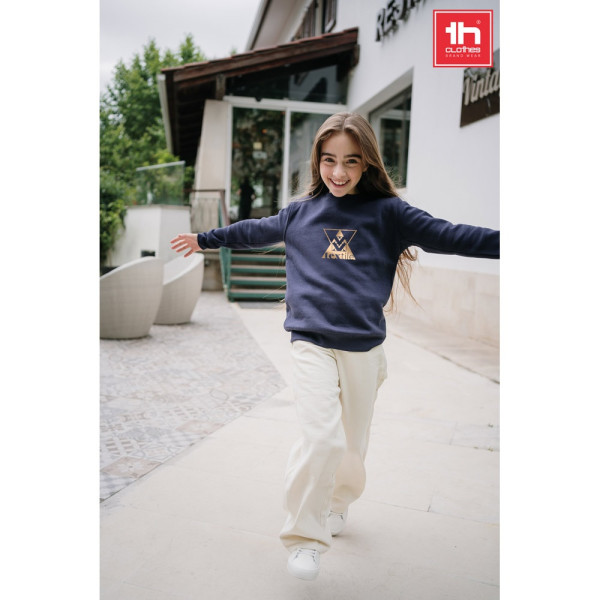 THC DELTA KIDS. Kindersweatshirt aus recycelter Baumwolle und Polyester