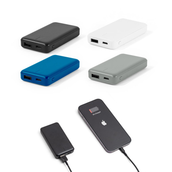 SHERYL. Powerbank 4'000 mAh bei recyceltem ABS (100% rABS)