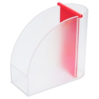 gefrostet glasklar/rot