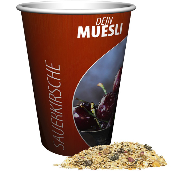 Müsli Sauerkirsche, ca. 50g, Snackbecher Maxi